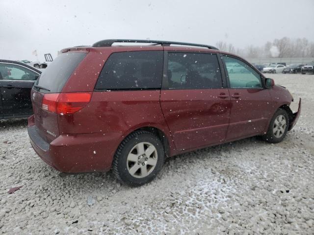 5TDZA22C34S079528 - 2004 TOYOTA SIENNA XLE MAROON photo 3