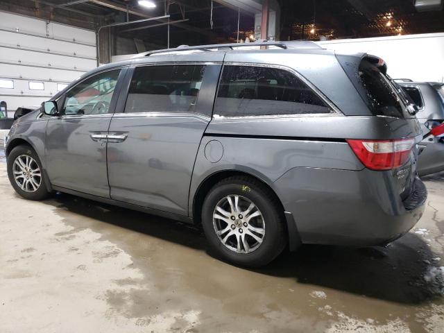 5FNRL5H68BB029934 - 2011 HONDA ODYSSEY EXL GRAY photo 2