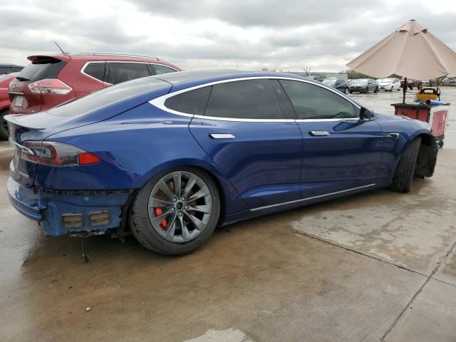 5YJSA1E42KF338950 - 2019 TESLA MODEL S 蓝色 照片 3