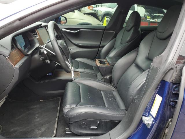5YJSA1E42KF338950 - 2019 TESLA MODEL S 蓝色 照片 7