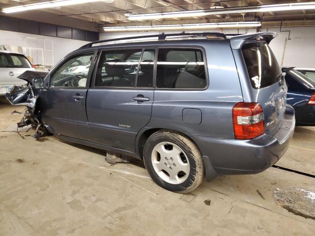 JTEEP21A670214503 - 2007 TOYOTA HIGHLANDER SPORT BLUE photo 2