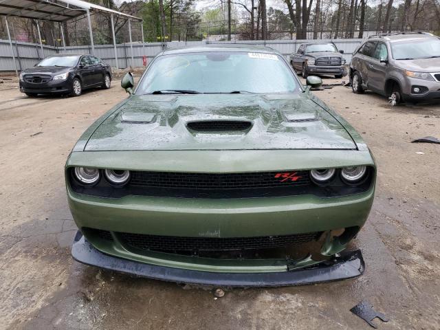 2C3CDZFJ8KH636027 - 2019 DODGE CHALLENGER R/T SCAT PACK GREEN photo 5