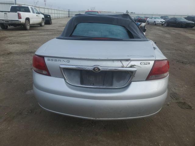 1C3EL75R15N530294 - 2005 CHRYSLER SEBRING GTC SILVER photo 6