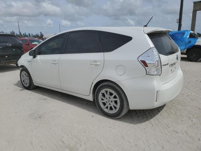 JTDZN3EU1EJ007580 - 2014 TOYOTA PRIUS V WHITE photo 2