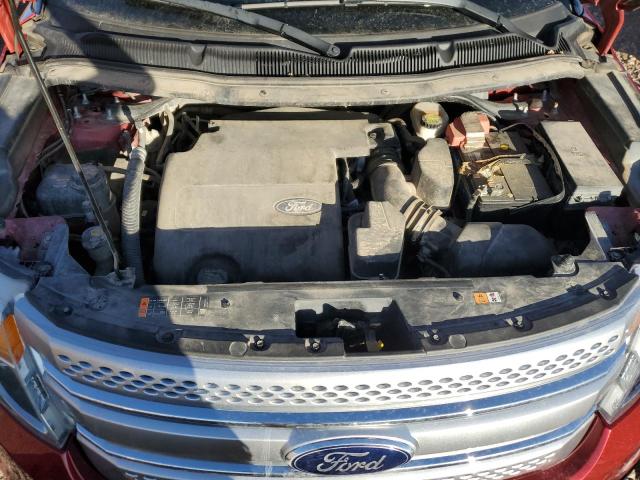 1FM5K8D88DGA06894 - 2013 FORD EXPLORER XLT RED photo 12