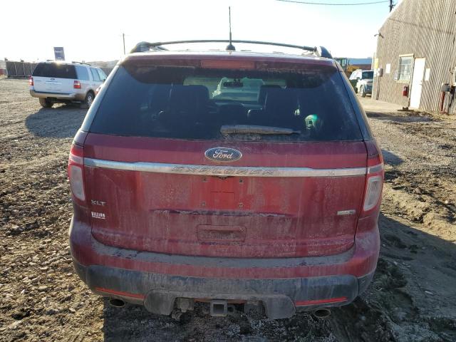 1FM5K8D88DGA06894 - 2013 FORD EXPLORER XLT RED photo 6