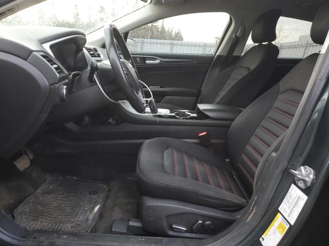 1FA6P0H79F5119321 - 2015 FORD FUSION SE GRAY photo 7