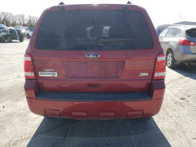 1FMCU0DG2BKA27535 - 2011 FORD ESCAPE XLT RED photo 6