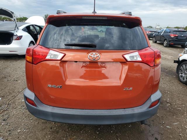 2T3WFREV9FW171030 - 2015 TOYOTA RAV4 XLE ORANGE photo 6