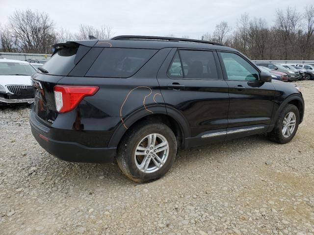 1FMSK8DH6NGA58772 - 2022 FORD EXPLORER XLT BLACK photo 3