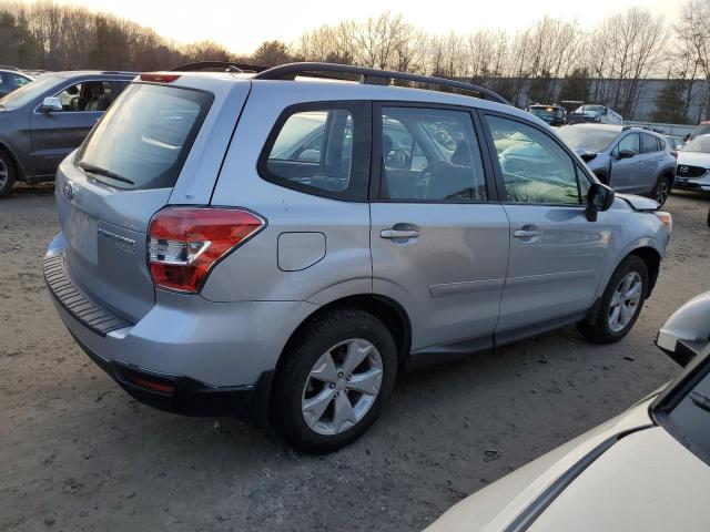 JF2SJABC2FH504760 - 2015 SUBARU FORESTER 2.5I SILVER photo 3