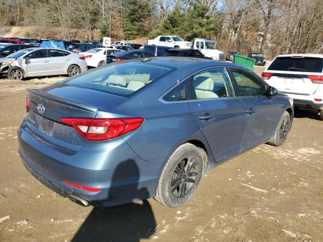 5NPE24AF3FH054785 - 2015 HYUNDAI SONATA SE BLUE photo 3