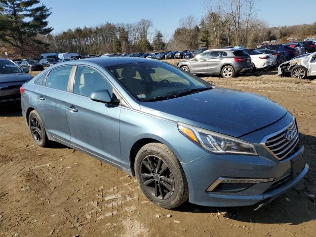 5NPE24AF3FH054785 - 2015 HYUNDAI SONATA SE BLUE photo 4