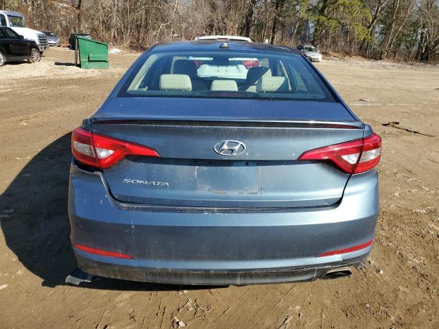 5NPE24AF3FH054785 - 2015 HYUNDAI SONATA SE BLUE photo 6