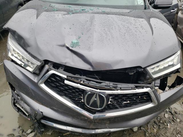 5J8YD4H50KL030455 - 2019 ACURA MDX TECHNOLOGY GRAY photo 12