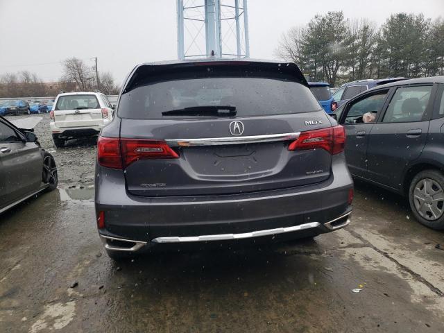 5J8YD4H50KL030455 - 2019 ACURA MDX TECHNOLOGY GRAY photo 6