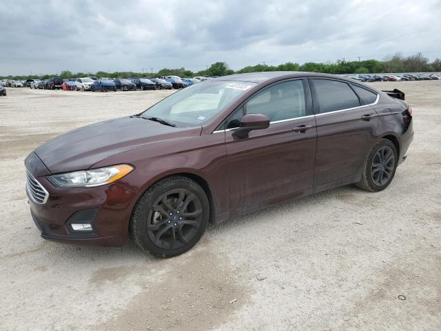 3FA6P0HDXKR164569 - 2019 FORD FUSION SE BURGUNDY photo 1