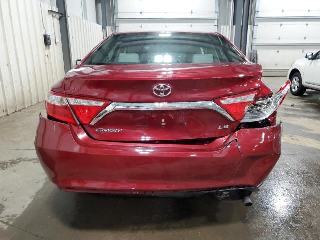 4T1BF1FKXGU541691 - 2016 TOYOTA CAMRY LE BURGUNDY photo 6