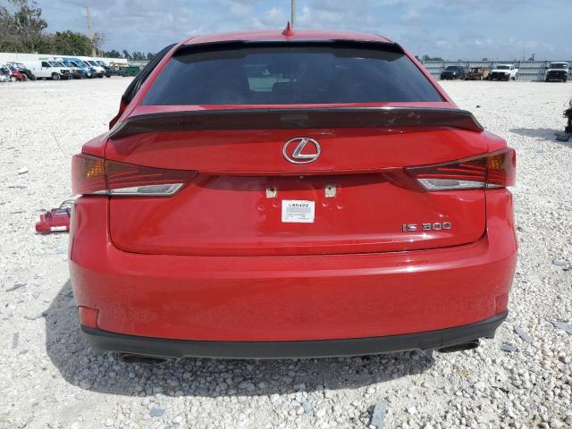 JTHBA1D26K5089391 - 2019 LEXUS IS 300 RED photo 6