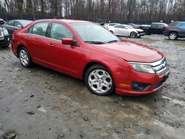 3FAHP0HA5AR130083 - 2010 FORD FUSION SE RED photo 4