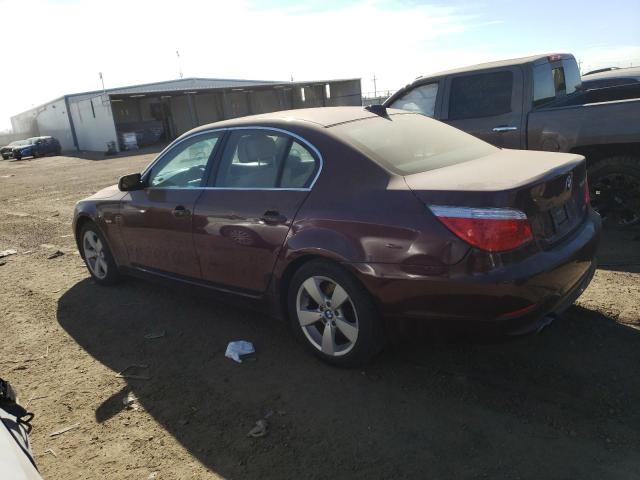 WBANV13548CZ51989 - 2008 BMW 528 XI MAROON photo 2