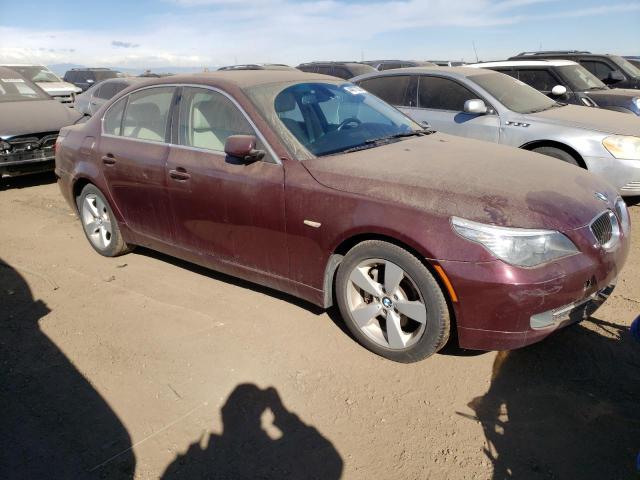 WBANV13548CZ51989 - 2008 BMW 528 XI MAROON photo 4