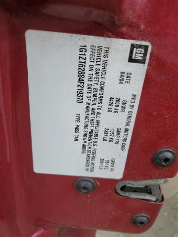 1G1ZT62884F219370 - 2004 CHEVROLET MALIBU MAXX LS 红色 照片 12