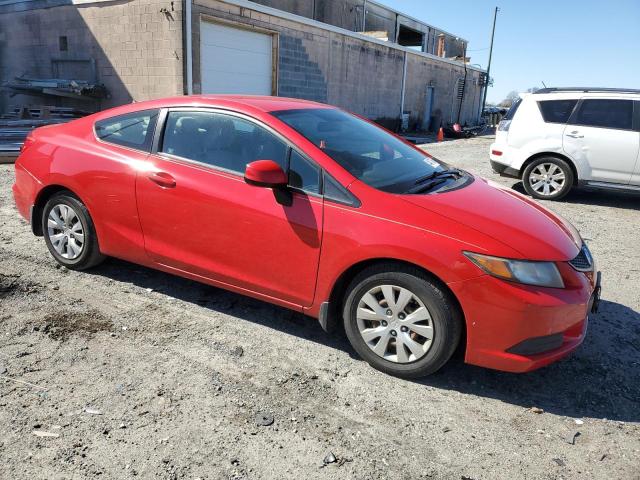 2HGFG3B57CH557909 - 2012 HONDA CIVIC LX RED photo 4