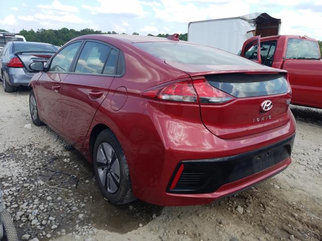 KMHC65LC7KU168899 - 2019 HYUNDAI IONIQ BLUE RED photo 3