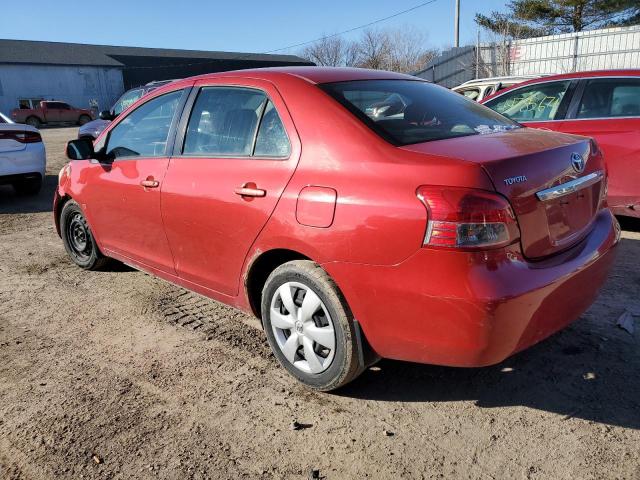 JTDBT923284036322 - 2008 TOYOTA YARIS RED photo 2