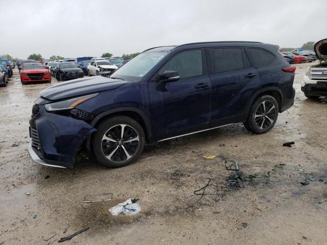 5TDLZRAH9NS133758 - 2022 TOYOTA HIGHLANDER XSE BLUE photo 1