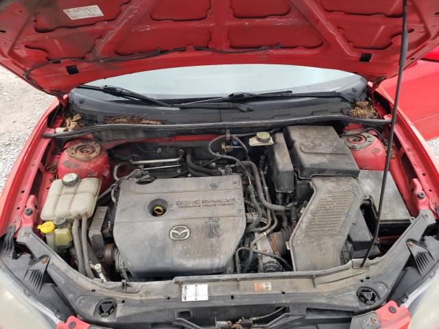 JM1BK12F781789019 - 2008 MAZDA 3 I RED photo 11