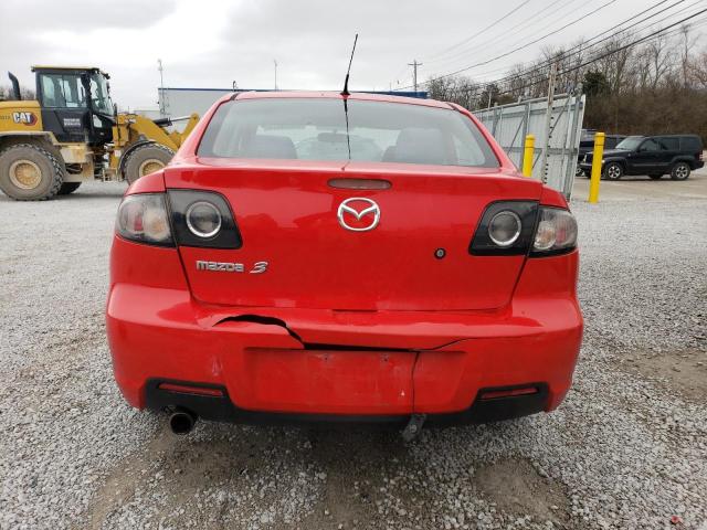 JM1BK12F781789019 - 2008 MAZDA 3 I RED photo 6