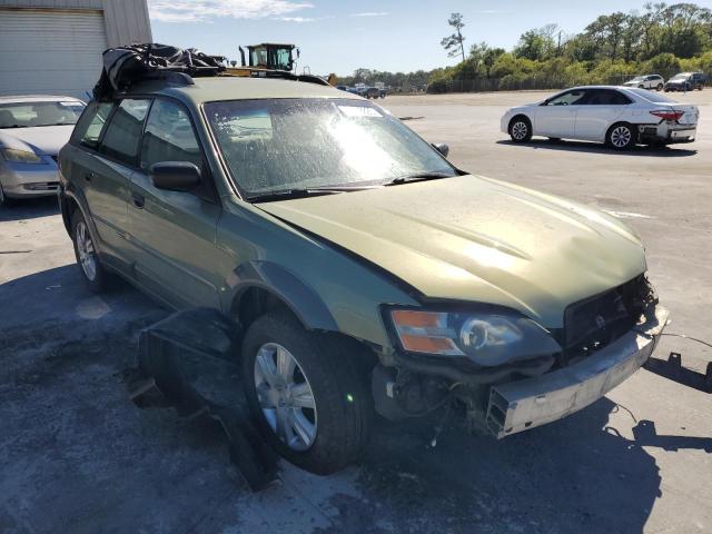 4S4BP61CX57369443 - 2005 SUBARU LEGACY OUTBACK 2.5I GREEN photo 4