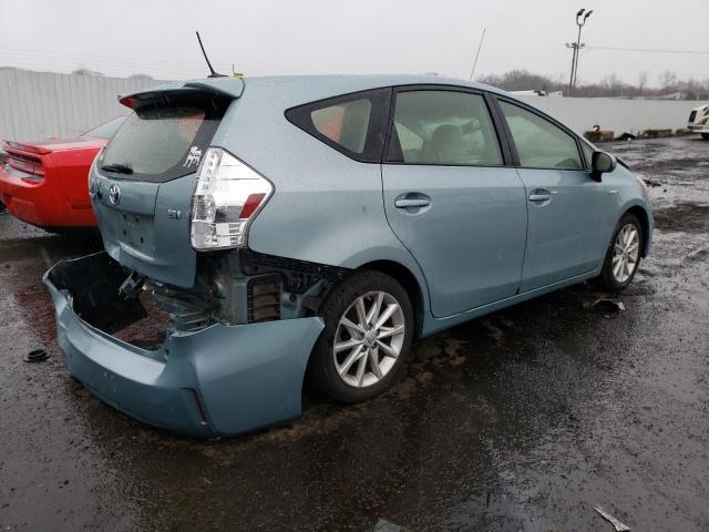 JTDZN3EU1EJ012360 - 2014 TOYOTA PRIUS V TEAL photo 3