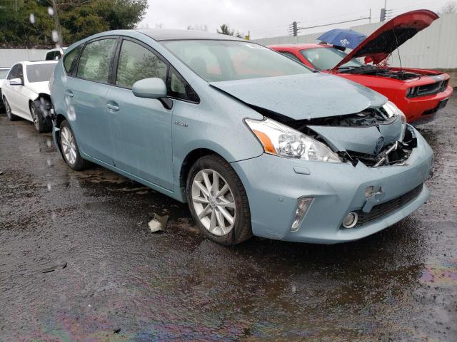 JTDZN3EU1EJ012360 - 2014 TOYOTA PRIUS V TEAL photo 4