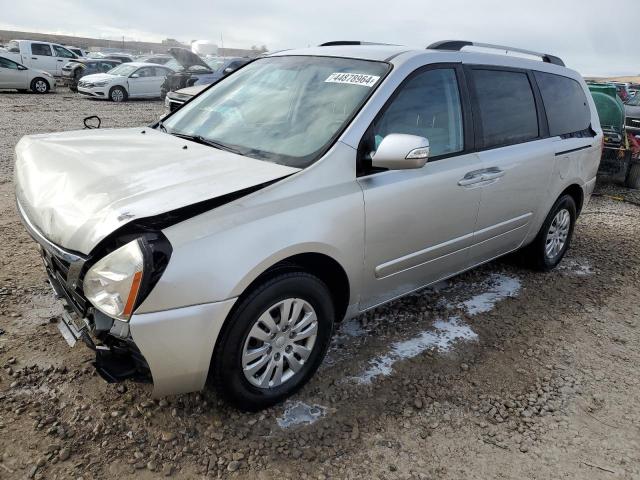 KNDMG4C70C6481219 - 2012 KIA SEDONA LX SILVER photo 1