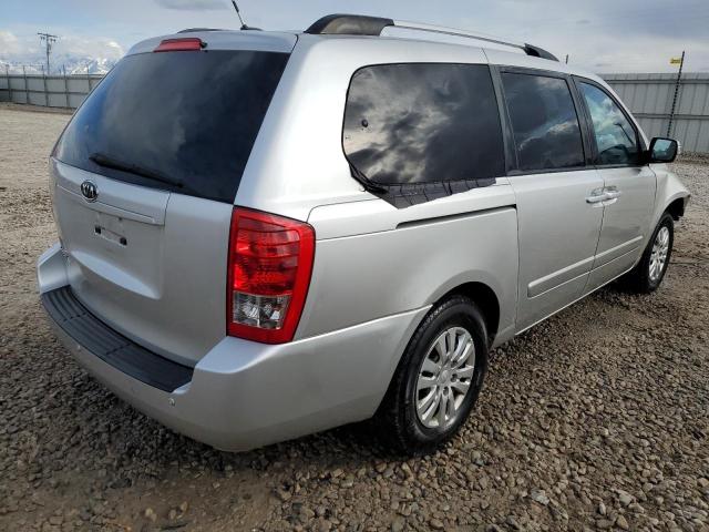 KNDMG4C70C6481219 - 2012 KIA SEDONA LX SILVER photo 3