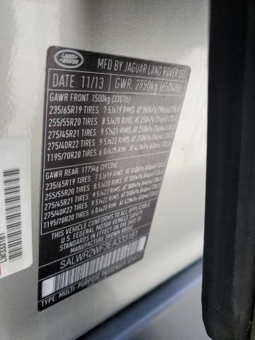 SALWR2WF3EA333181 - 2014 LAND ROVER RANGE ROVE HSE BEIGE photo 13