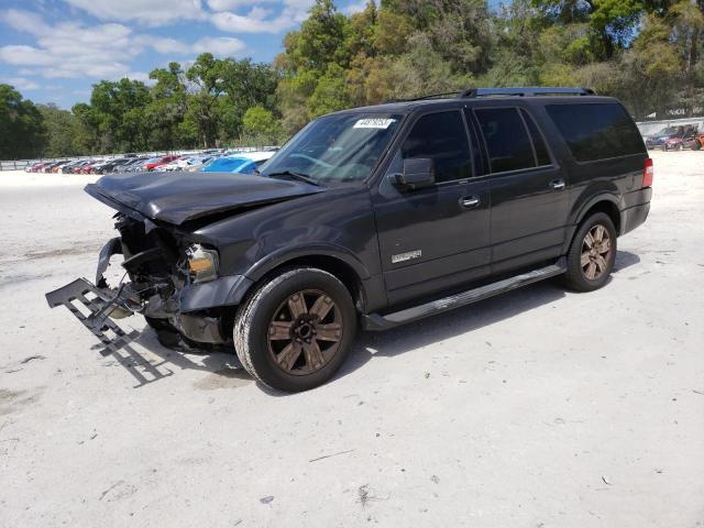 1FMFK19597LA22267 - 2007 FORD EXPEDITION EL LIMITED BLACK photo 1