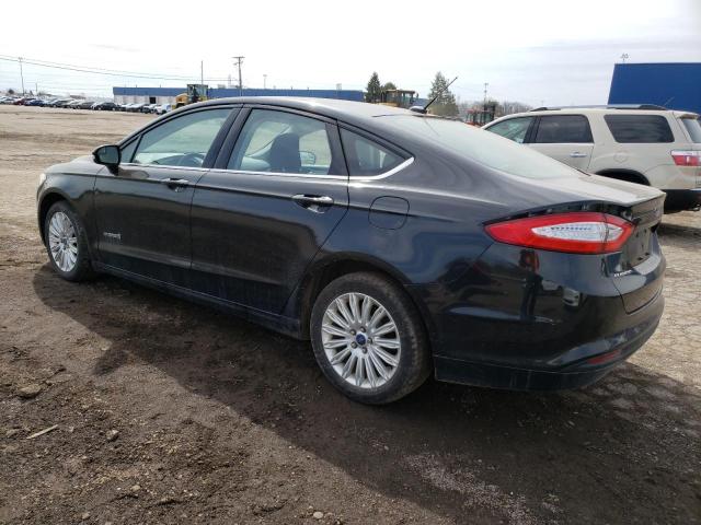 3FA6P0LUXER254543 - 2014 FORD FUSION SE HYBRID BLACK photo 2