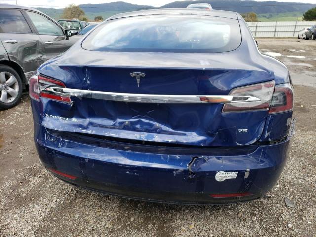 5YJSA1E15GF152977 - 2016 TESLA MODEL S Կապույտ լուսանկար 6