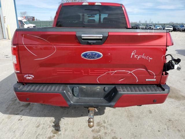 1FTEW1EP4JFE09603 - 2018 FORD F150 SUPERCREW MAROON photo 6