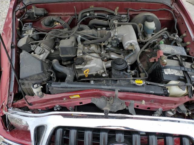 5TEGM92N84Z382204 - 2004 TOYOTA TACOMA DOUBLE CAB PRERUNNER MAROON photo 11
