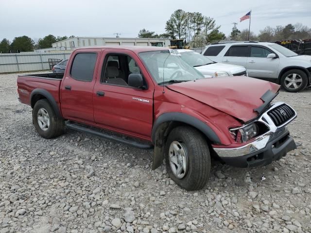 5TEGM92N84Z382204 - 2004 TOYOTA TACOMA DOUBLE CAB PRERUNNER MAROON photo 4