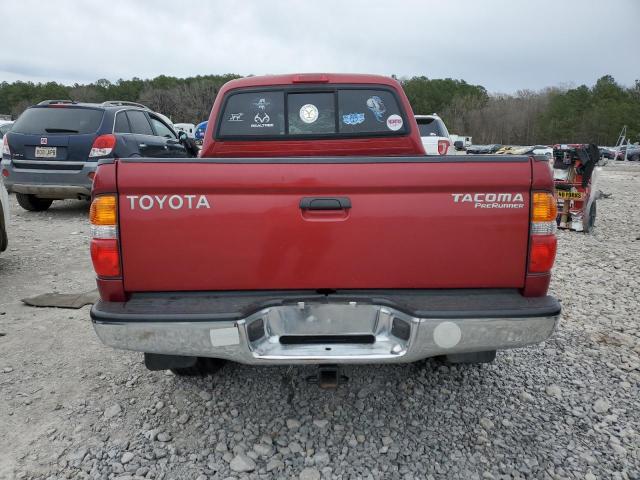 5TEGM92N84Z382204 - 2004 TOYOTA TACOMA DOUBLE CAB PRERUNNER MAROON photo 6
