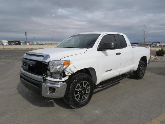 5TFUM5F15EX054170 - 2014 TOYOTA TUNDRA DOUBLE CAB SR/SR5 WHITE photo 2