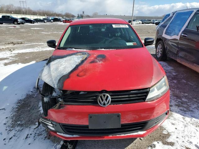 3VW2K7AJXCM464477 - 2012 VOLKSWAGEN JETTA BASE RED photo 5