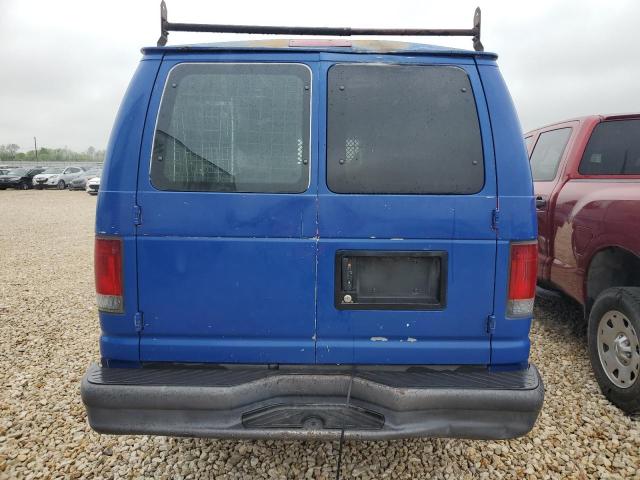 1FTNE24W96DA98173 - 2006 FORD ECONOLINE E250 VAN BLUE photo 6