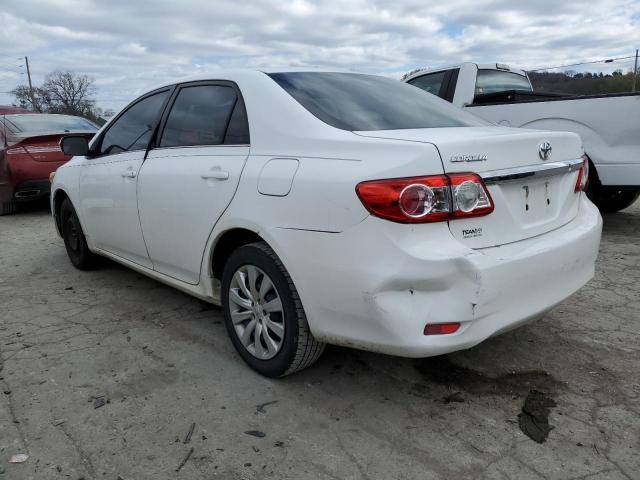 2T1BU4EE2DC061693 - 2013 TOYOTA COROLLA BASE WHITE photo 2